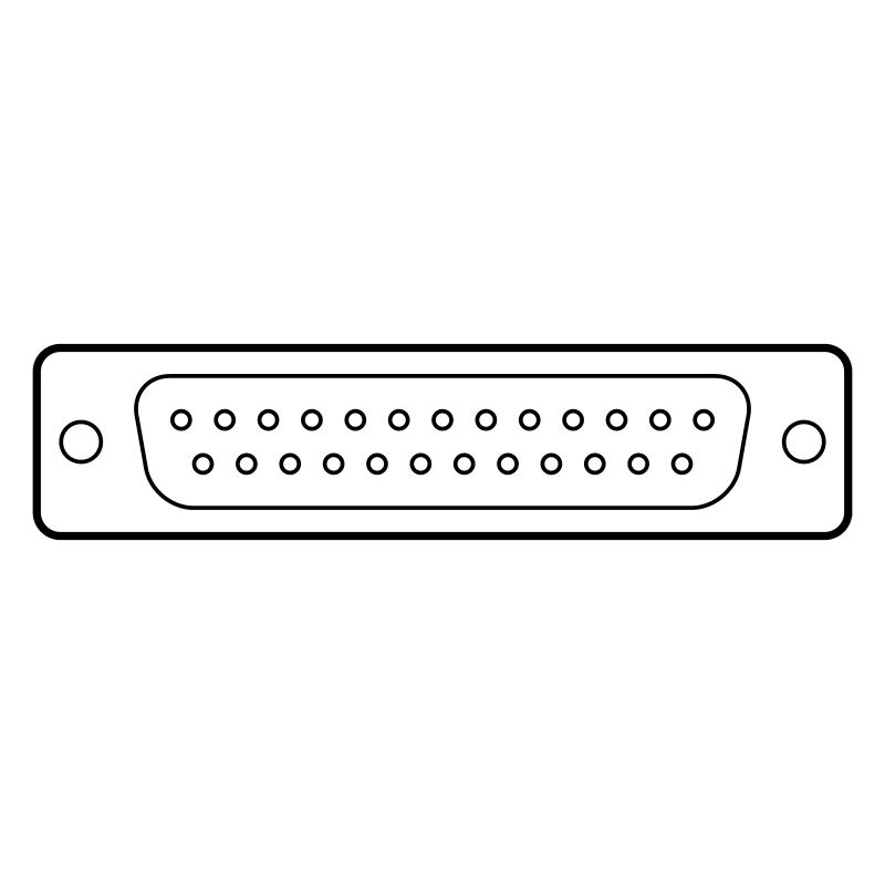 DB 25 Connector Parallel, Drucker