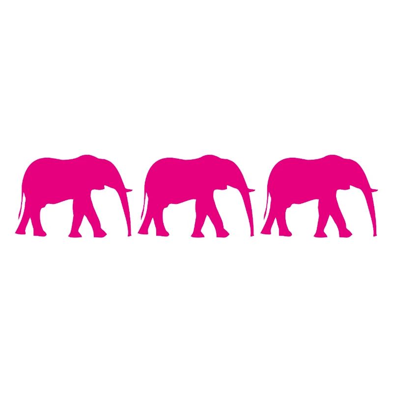 Pink elephants in a repeating pattern