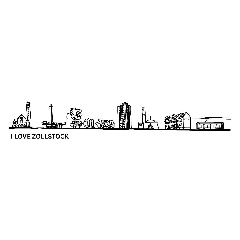 Skyline folding rule black