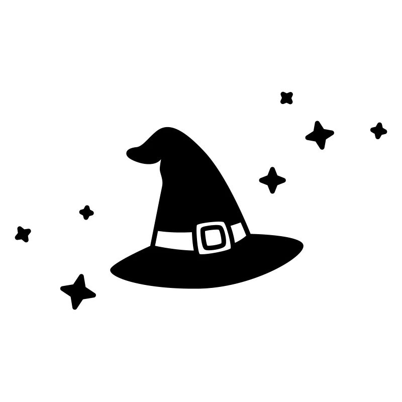 Witch Hat Illustration for a Witch for Halloween