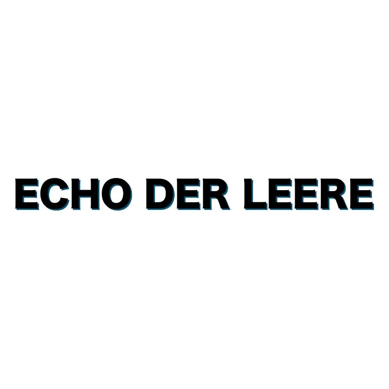 Dumme Menschen glänzen mit Echo der Leere