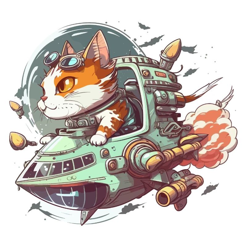 Commandant de chat cosmique