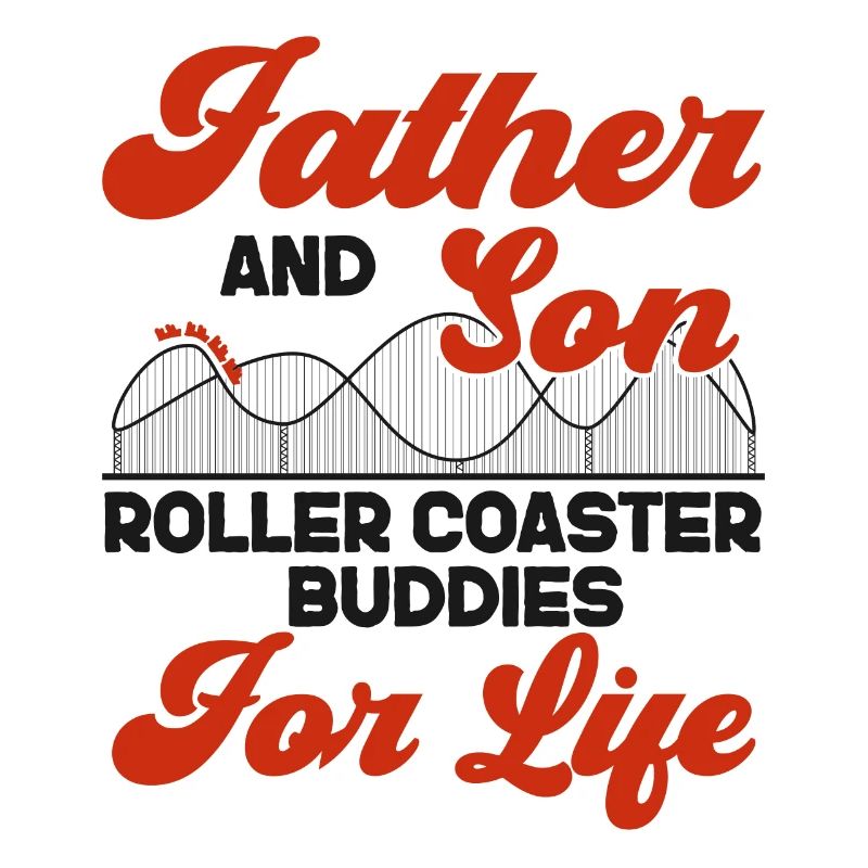 Roller Coaster Father Dad Son