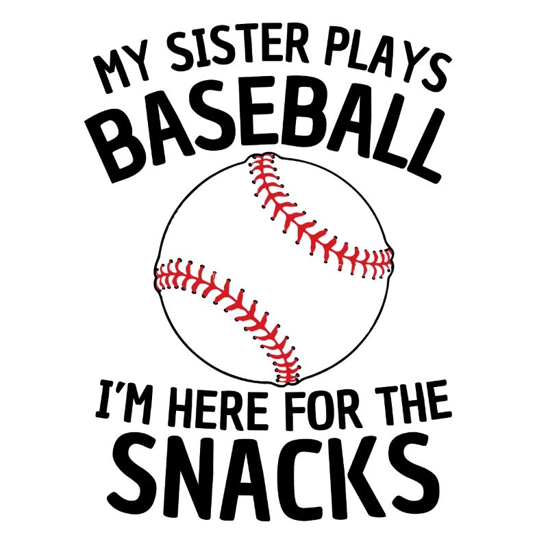 Drôle de conception de sœur de baseball