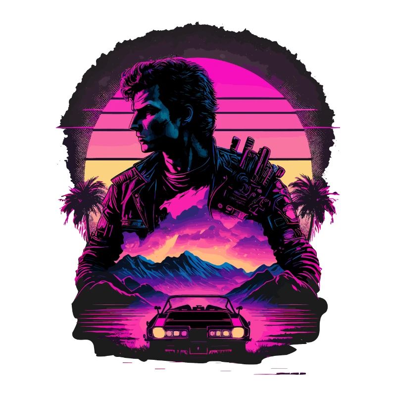 Synthwave-Kunst