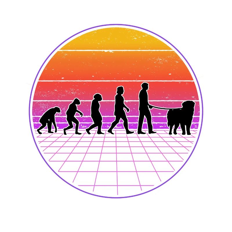 Leonberger Evolution Vaporwave