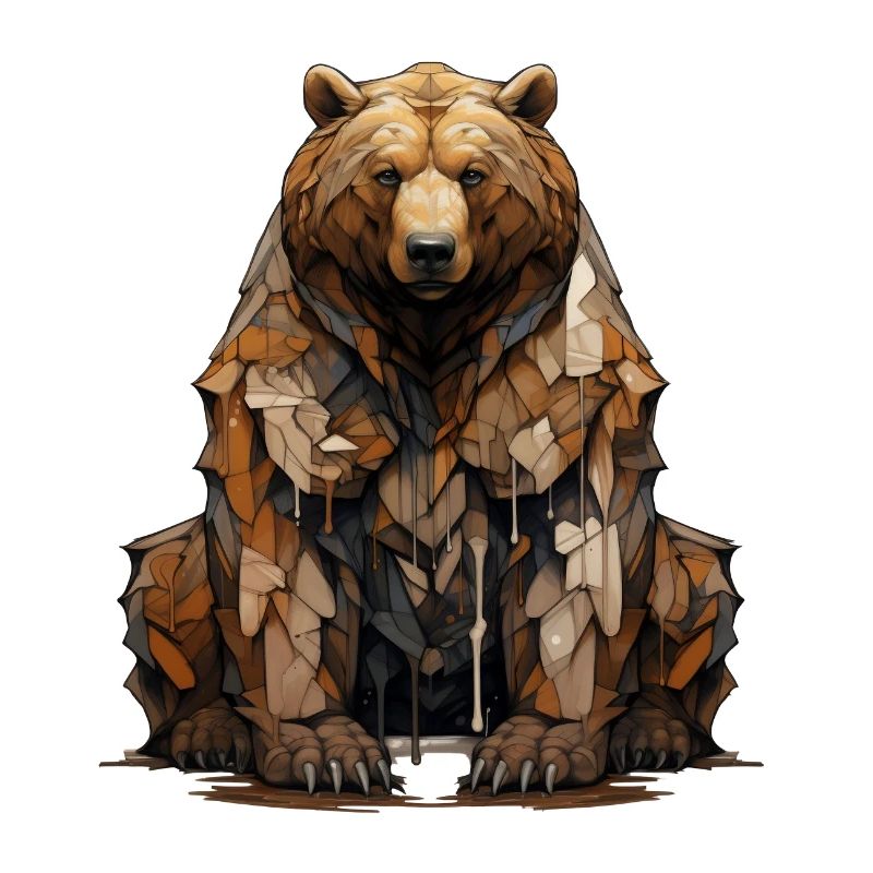 Gardien de l’ours. La force du style graffiti.