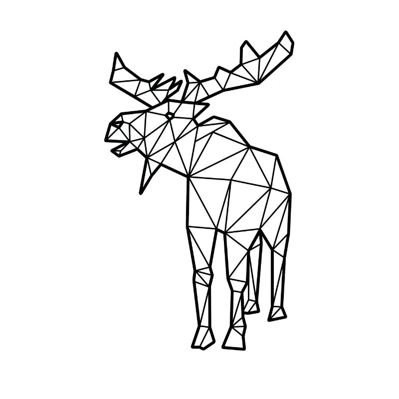 Elch Polygon