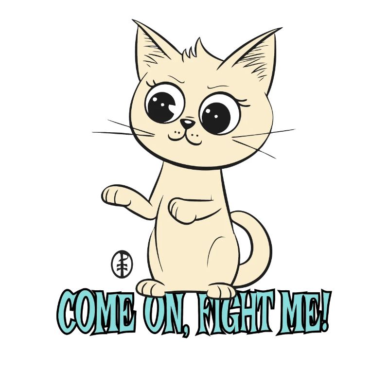 Viens, combats-moi, doux chat