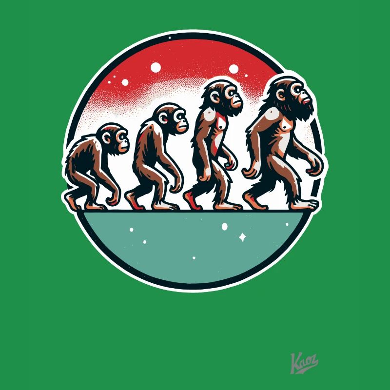 Evolution des Affen