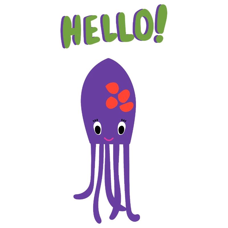 Squid Says Hello - Gift Idea - Baby