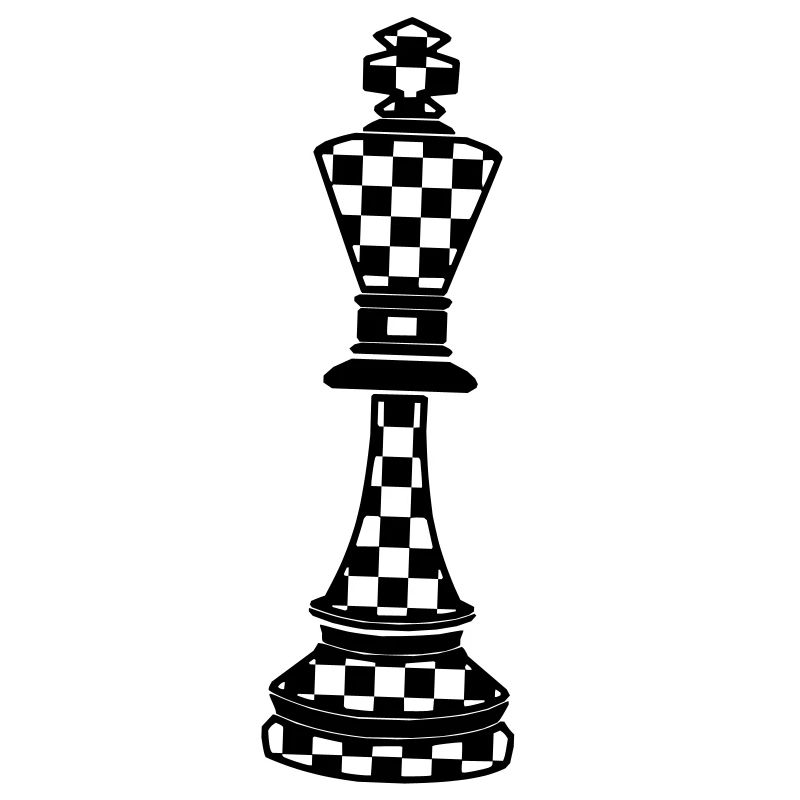 Chess king plaid