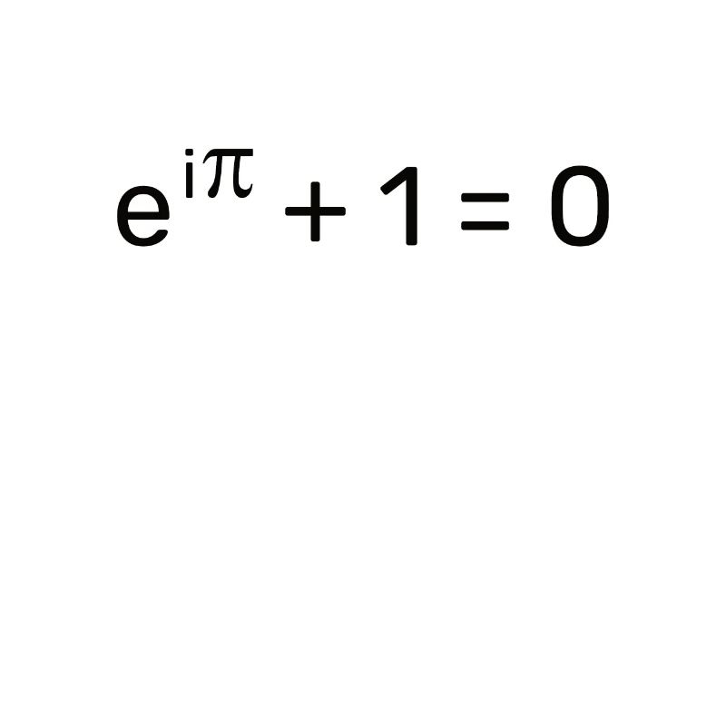 e^i pi + 1 = 0 - Eulersche Identität Geschenkidee