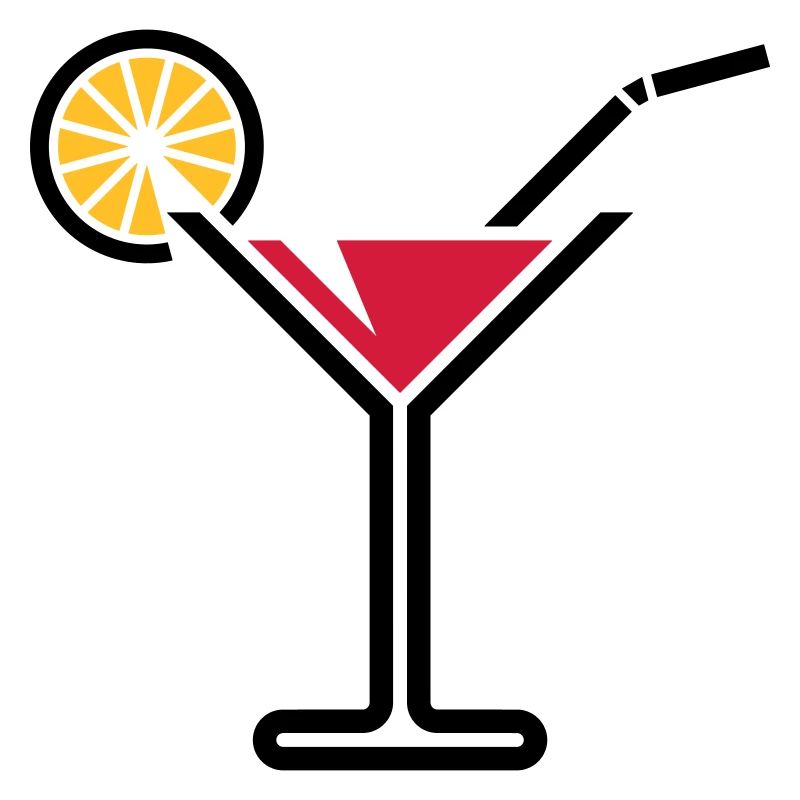 Cocktail / Cocktailglas / Martini (Bold / Rot)