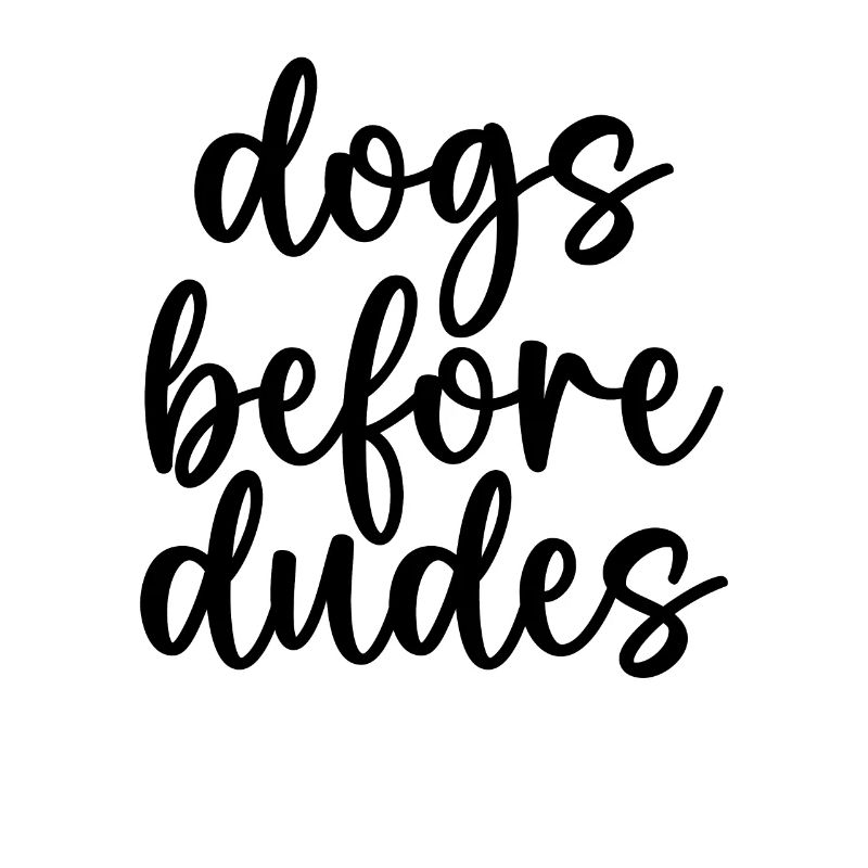 Chiens devant les gars