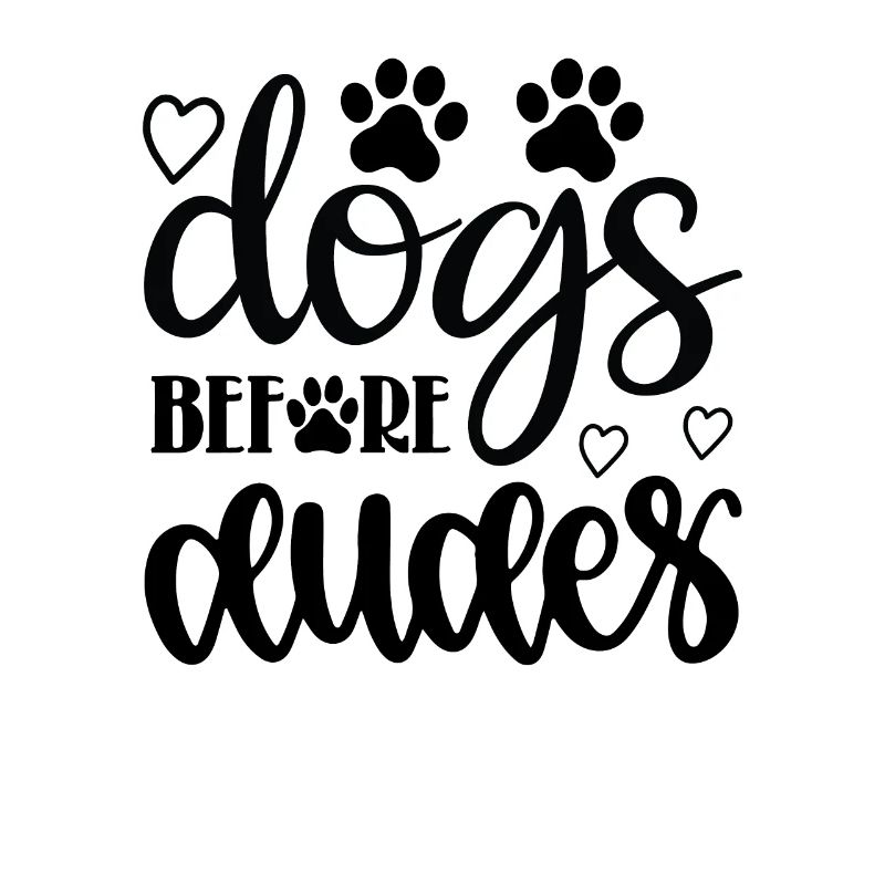 Chiens devant les gars