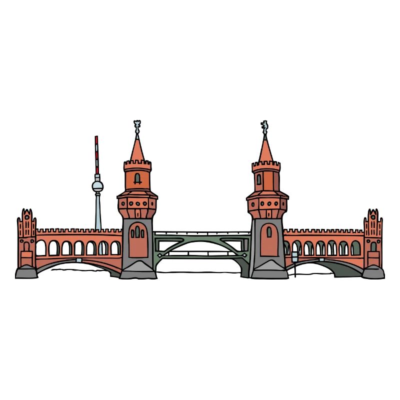 Oberbaumbrücke à BERLIN c