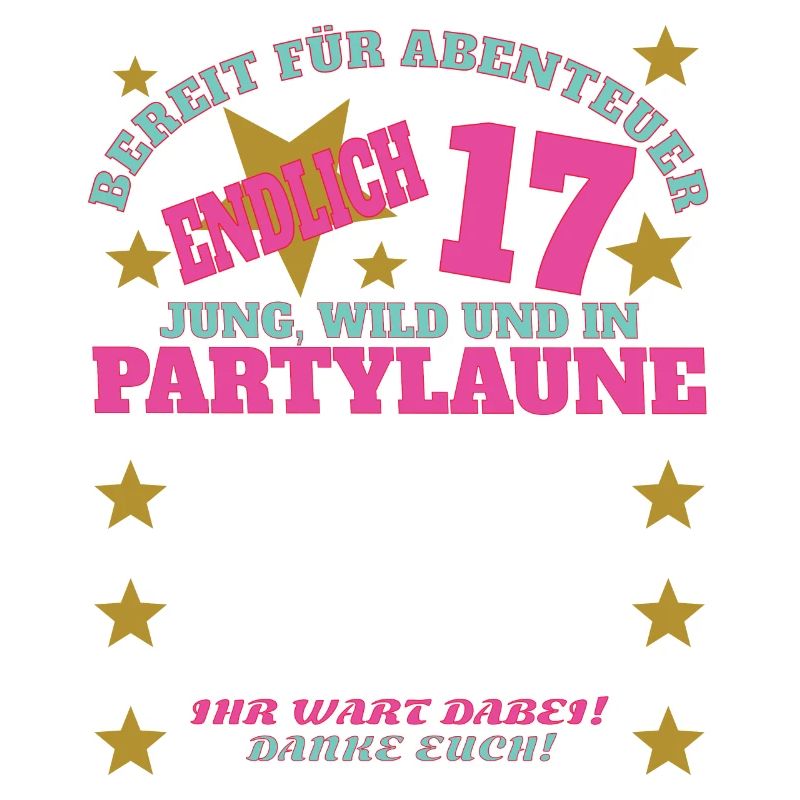 17. Geburtstag Mädchen & Junge Gästebuch