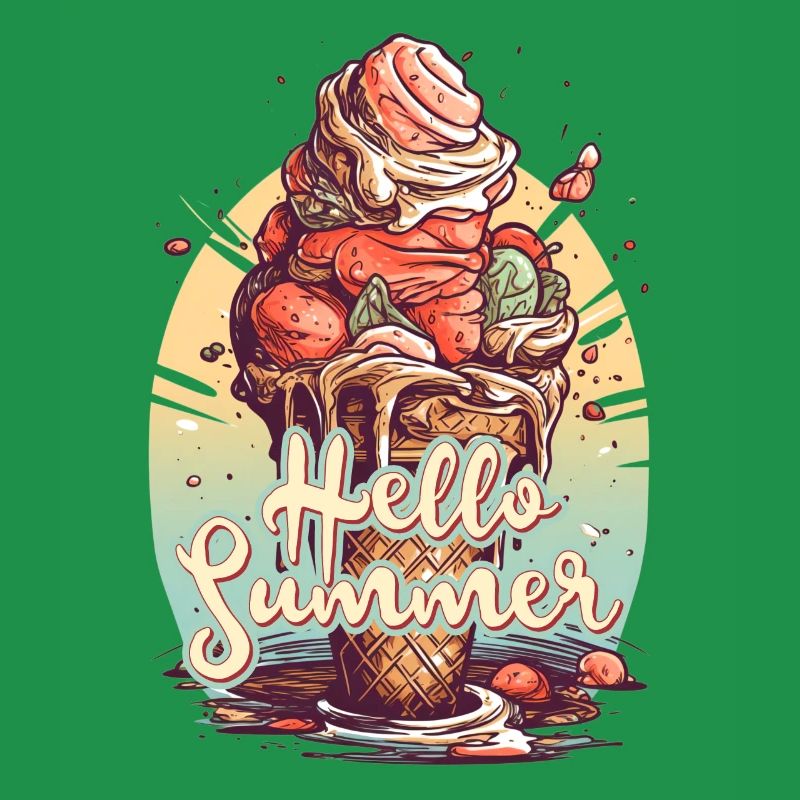 Hello Summer Eis Eiscreme Eisdiele