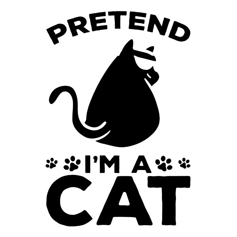 Cat Lover Drôle de chat Mèmes je fais semblant