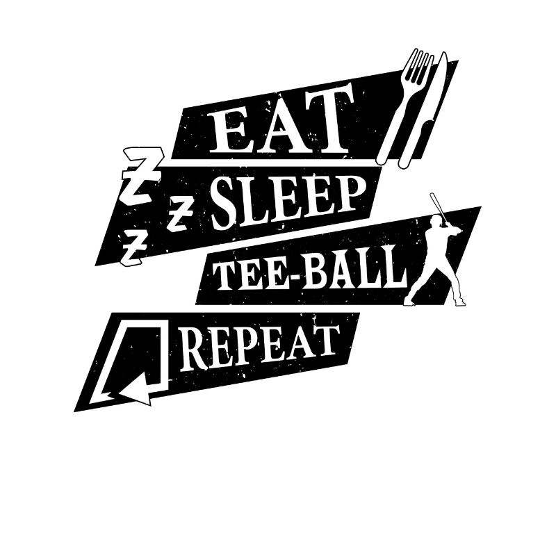 Teeball Player - Eat Sleep Tee-ball Repeat