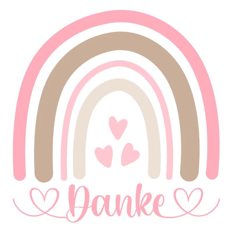 Danken - Danke sagen - Boho Regenbogen - Danke