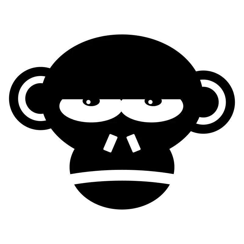 Grumpy Monkey Face Affe Geschenk Geschenkidee