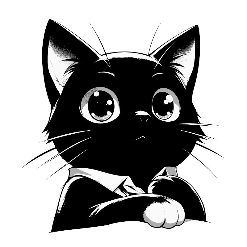 Chat de style anime