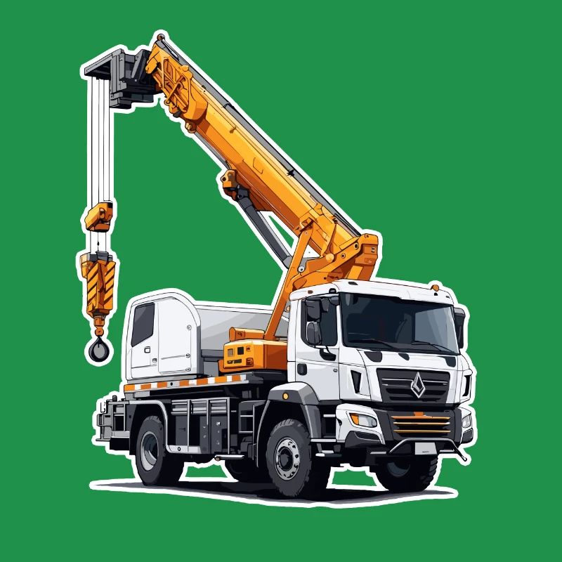 Crane / construction site / winch / crane system