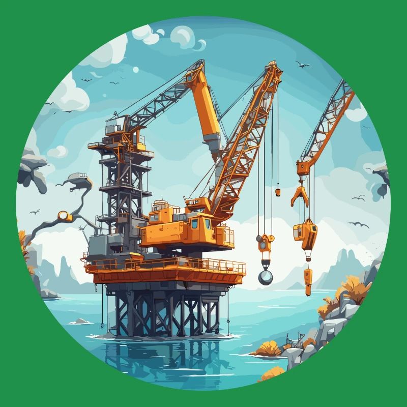 Crane / construction site / winch / crane system