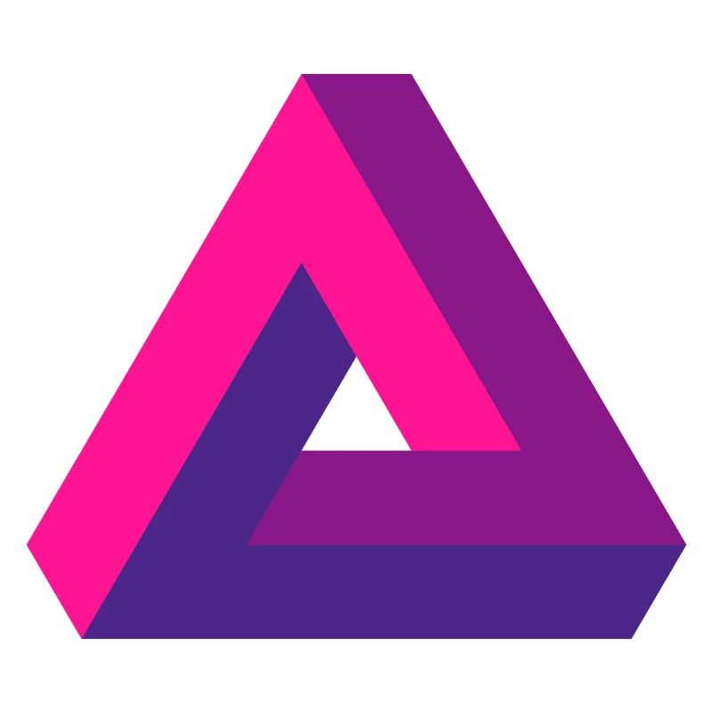 Mind-Bending Perspective: Impossible 3D Triangle