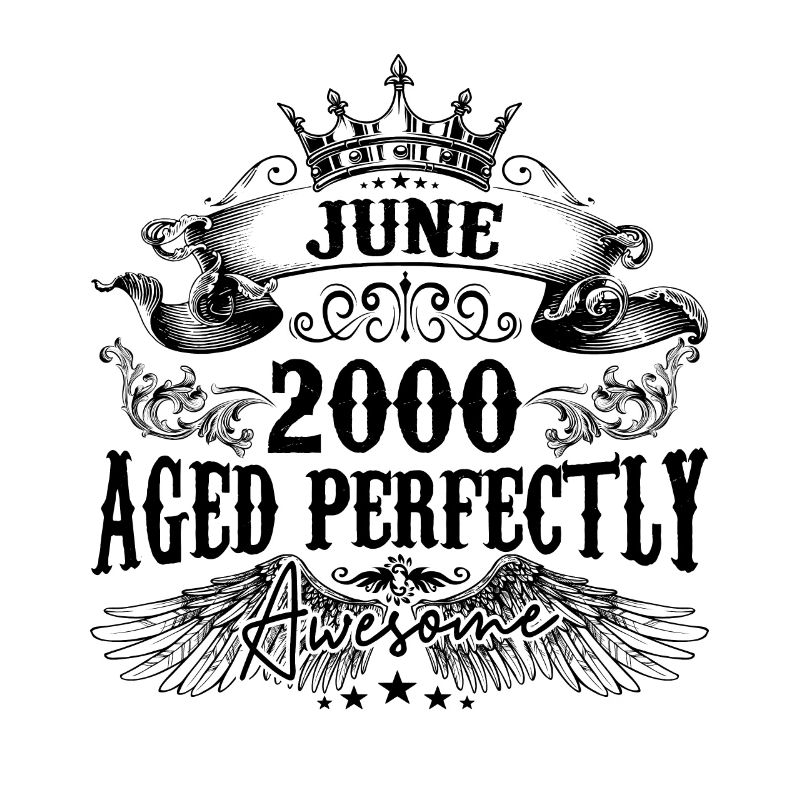 2000 | June Aged Perfectly 2000 Geburtstagsgeschenk
