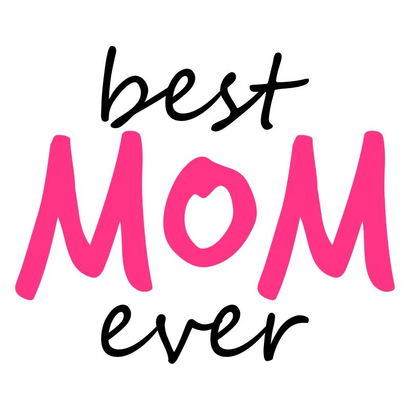 text best mom ever sticker sticker button love