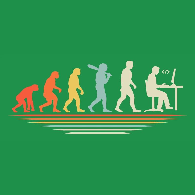 Kaffee-Codierung Evolution Programmierer Entwickler Nerd Coffe