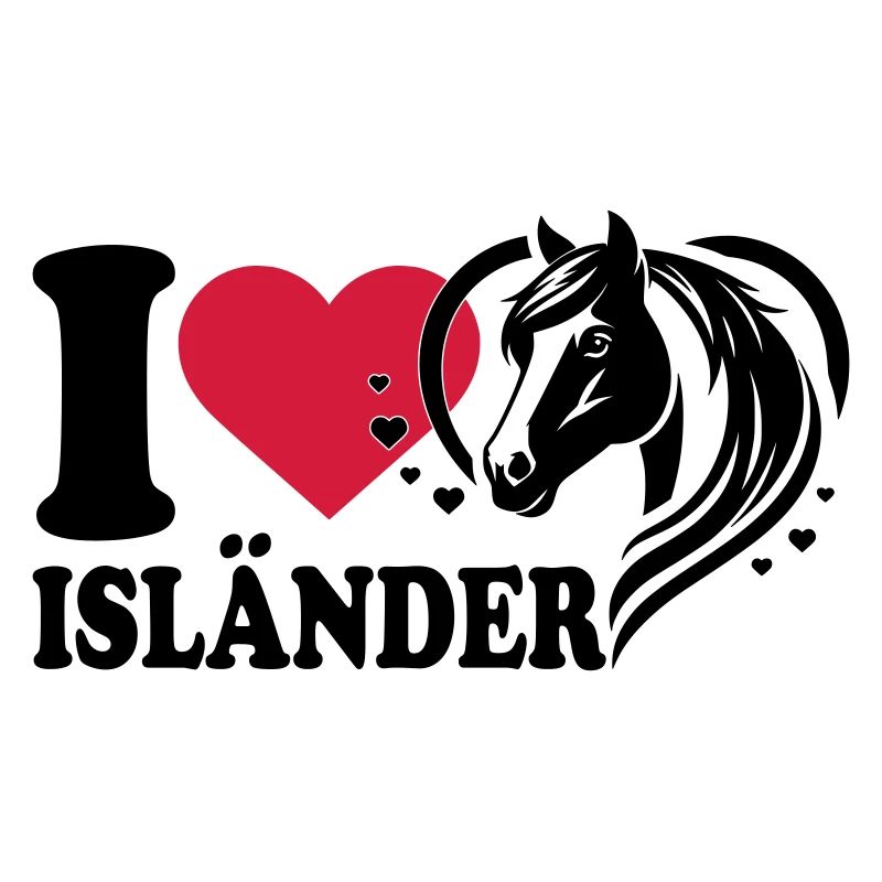 I love Pferd Isländer