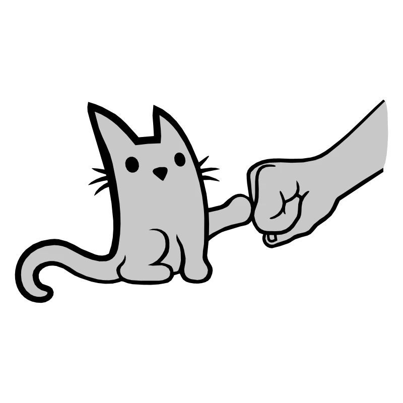 Fist Pump Brofist Katze