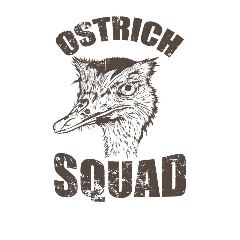 Ostrich Squad Vogel Strauß