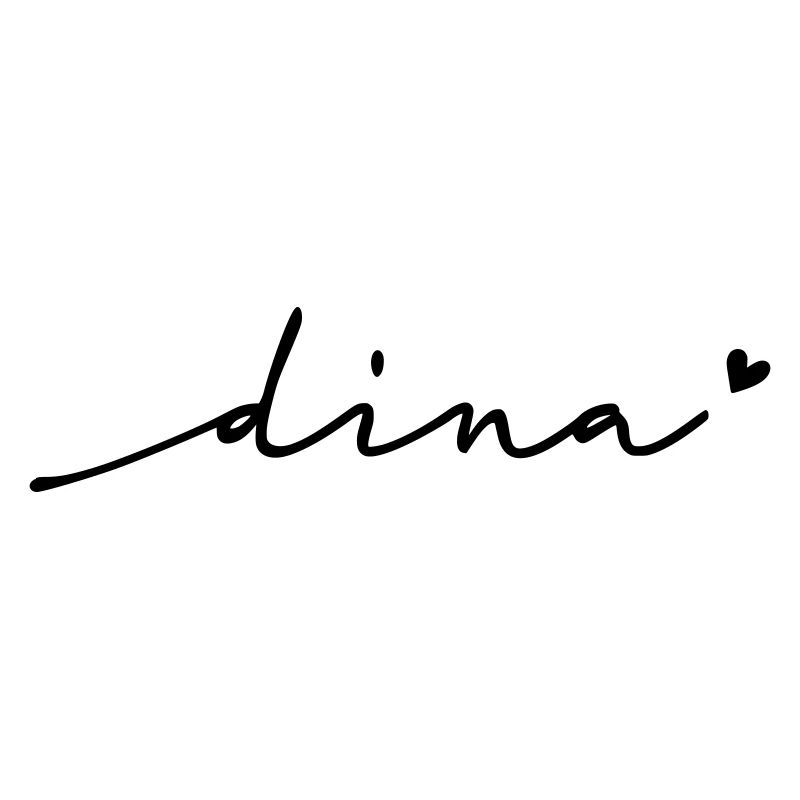 Dina Cursive Name