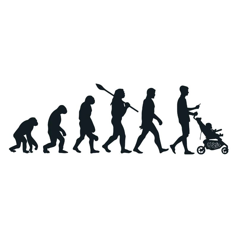 Die Evolution des Super Papa - Neues Papa-Geschenk