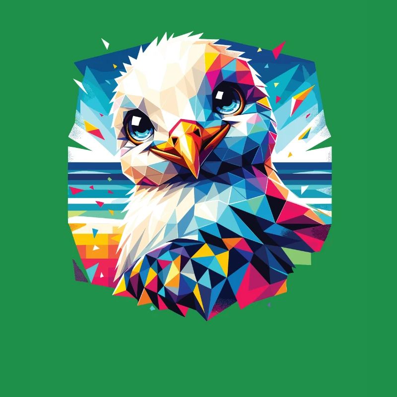 Polygon Möwe Sommer Urlaub bunt