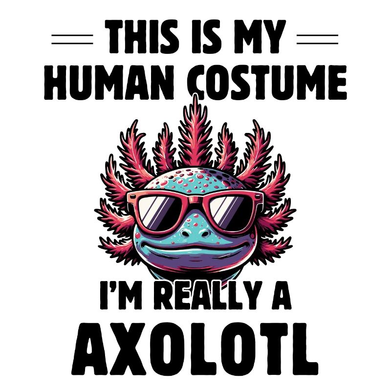 This Is My Human Costume I'm Really A Axolotl