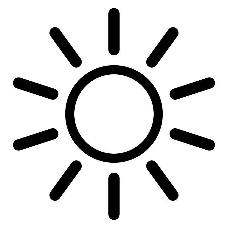 Soleil Dessin à trait forme