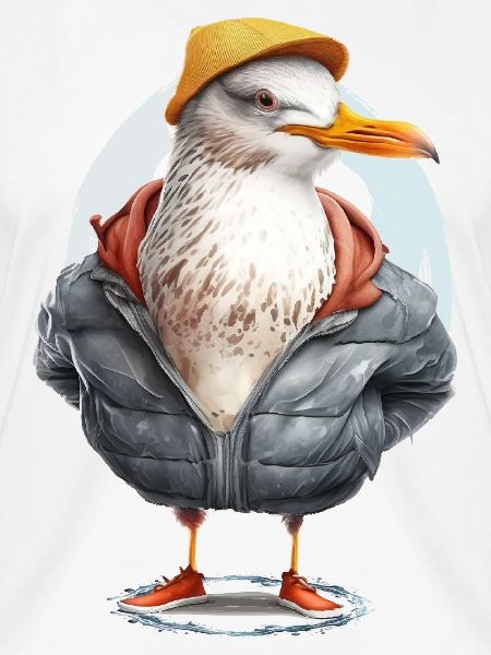 Lustige Möwe