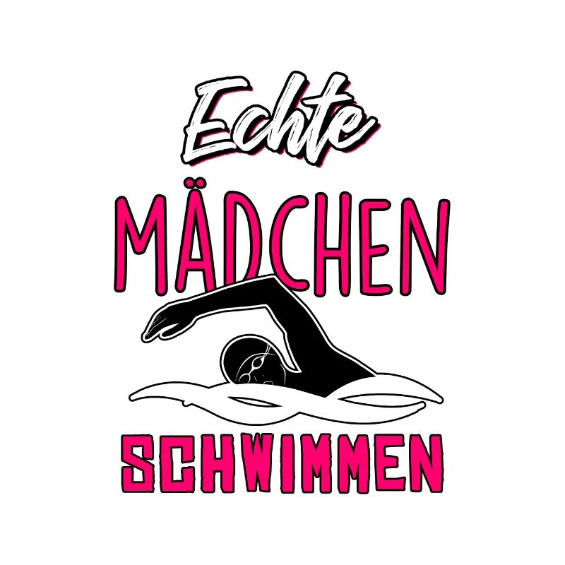 Echte Mädchen schwimmen