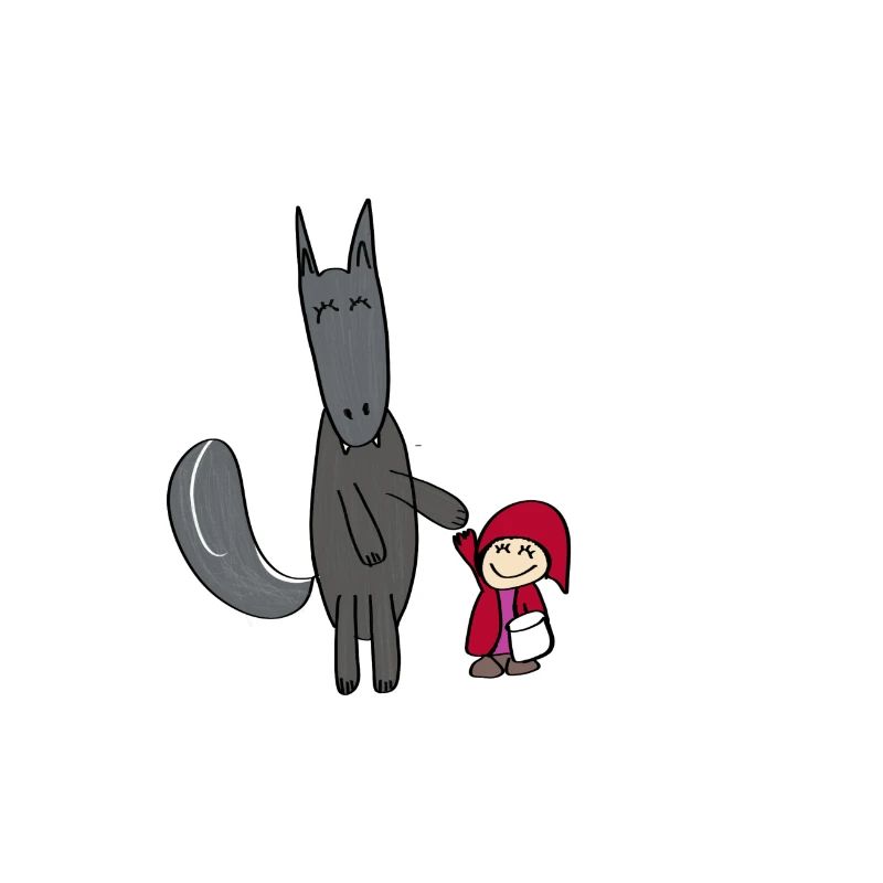 Der Wolf und Rotkäppchen