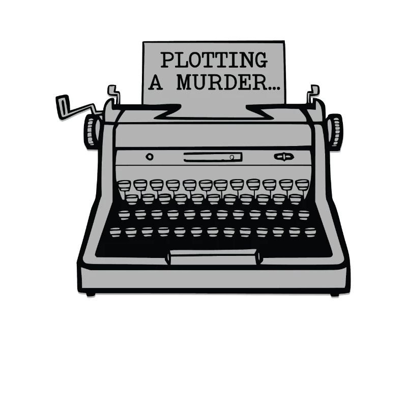 Plotting A Murder Typewriter Author Writer Book