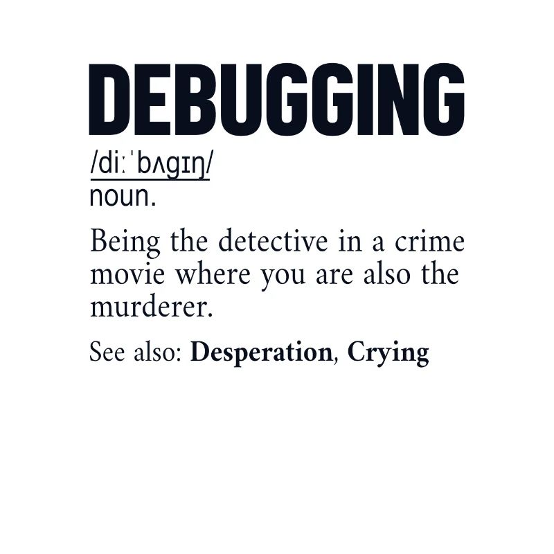 Debugging Definition Developer Coder Programmer