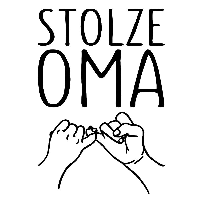 Stolze Oma Kleiner Fingerschwur Großmutter