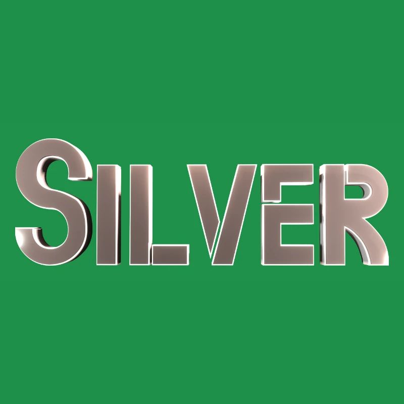 Silver Stylized Text