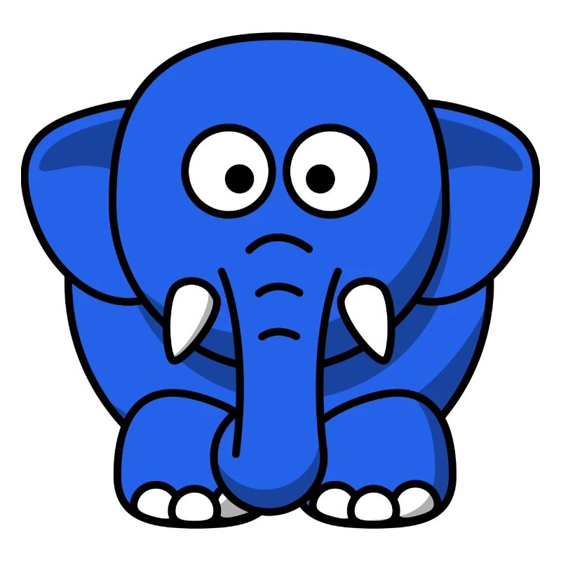 blauer Elefant